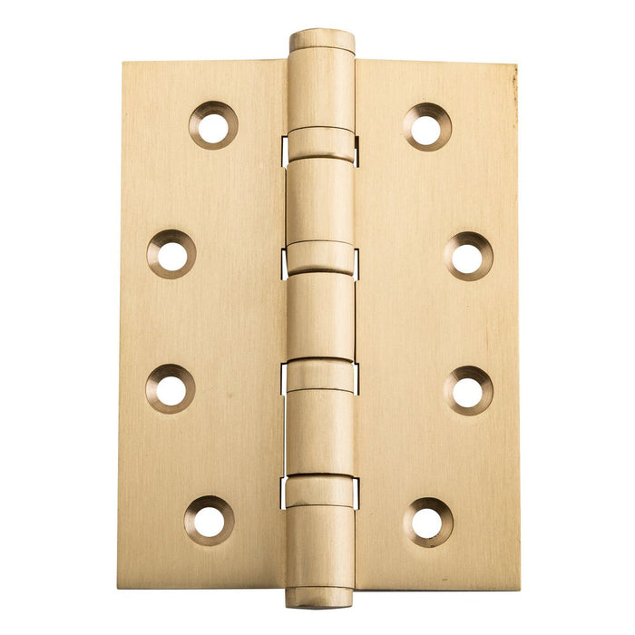 Iver Ball Bearing Hinge Brushed Brass 75mm