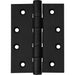 Iver Ball Bearing Hinge Matt Black 75mm