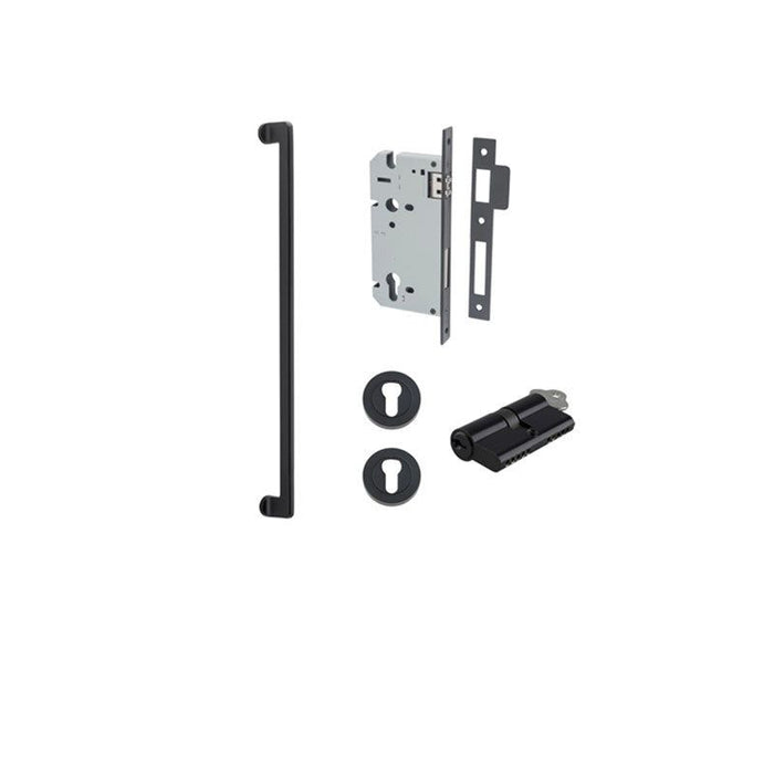 Baltimore Pull Handle Iver Matt Black Entrance Kit Key