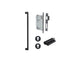 Baltimore Pull Handle Iver Matt Black Entrance Kit Key