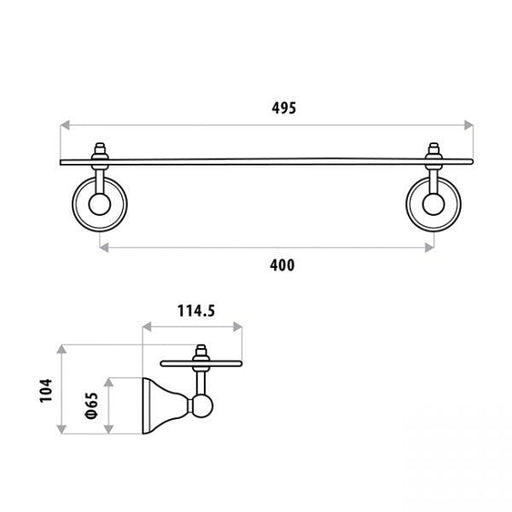 Byron Glass Shelf specifications