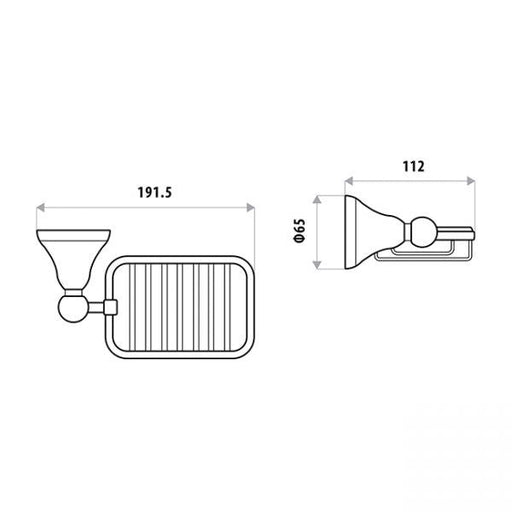 Byron Soap Basket specifications