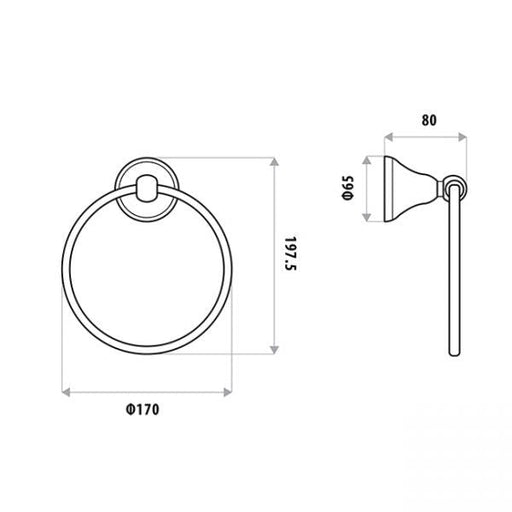 Byron Towel Ring specifications