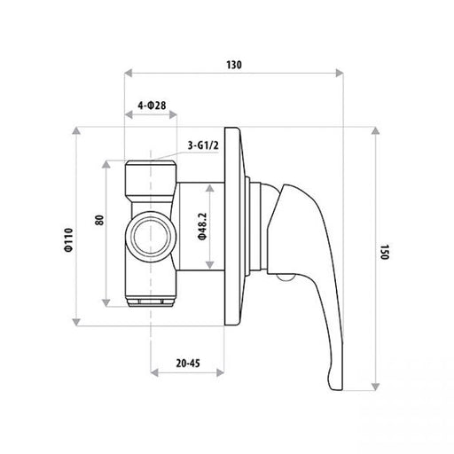 Chloe Wall Mixer specifications