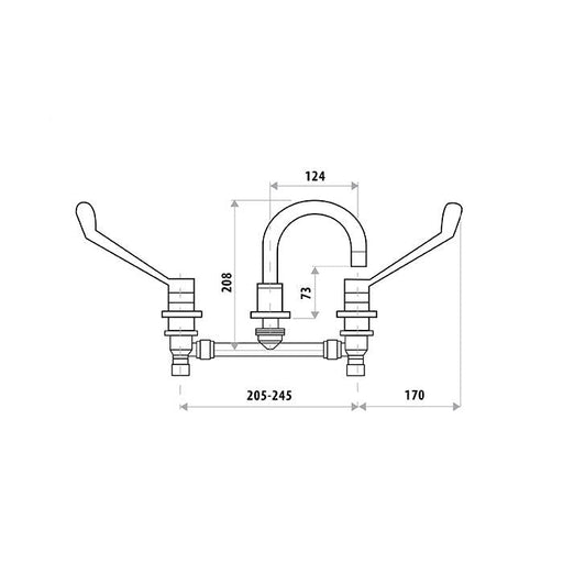 Disabled Lever Basin Set Specifications