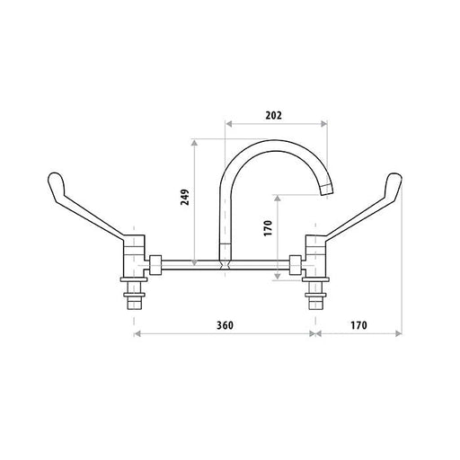 Disabled Lever Hob Sink Set Specifications