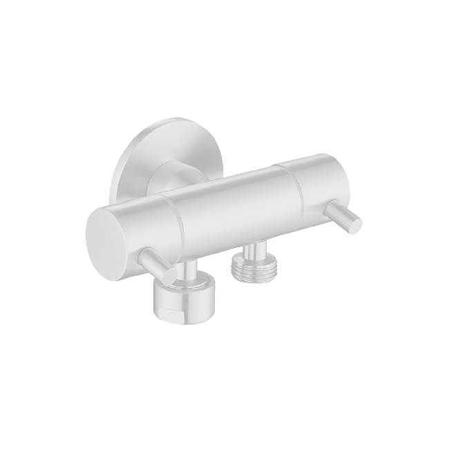 Dual Control Mini Cistern Tap white