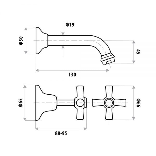 Easy Clean Bath Set specifications