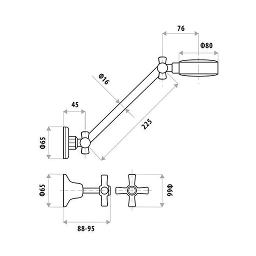 Easy Clean Shower Set Specifications