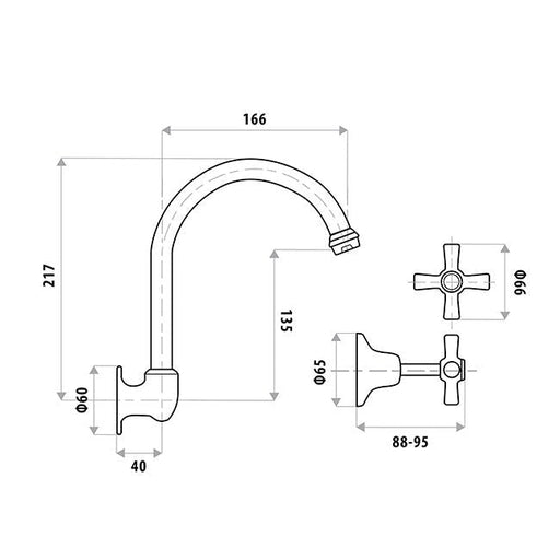 Easy Clean Wall Sink Set Specifications