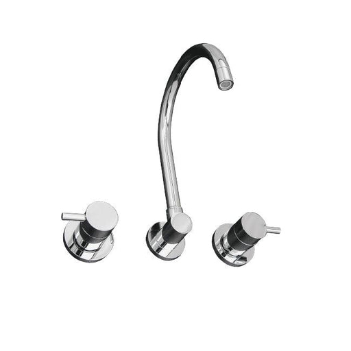 Elle Wall Sink Set Gooseneck