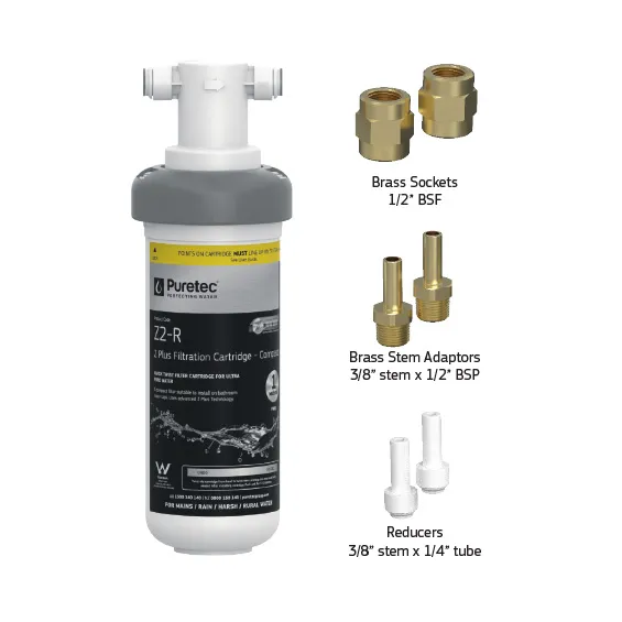 Hiflow Replacement Water Filter - Retrofit Kit Components