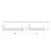 Huntingwood Towel Rail double - 600mm specifications