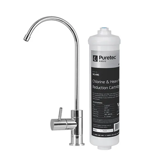 Inline Undersink Water Filter with Faucet