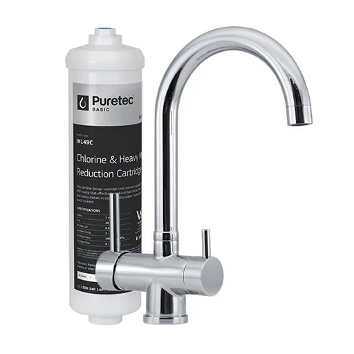 Inline undersink Water Filter with 3-way Mixer Tap IM10