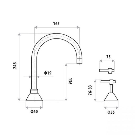 kirra plus lever hob sink set specifications