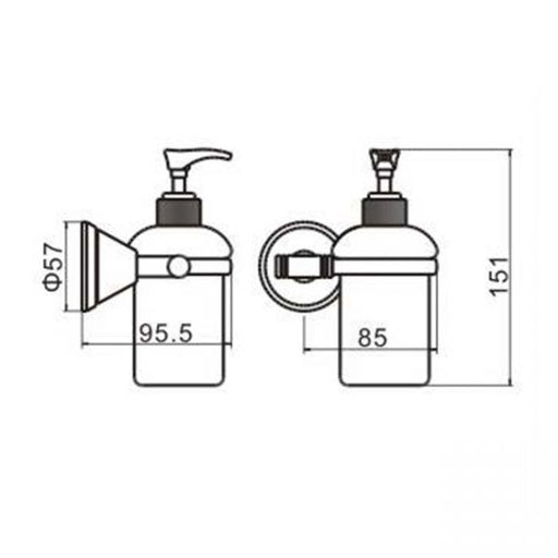 Kirra Plus Soap Dispenser specifications