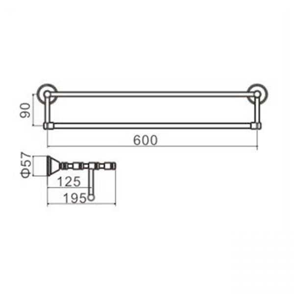 Kirra Plus Towel Rack specifications