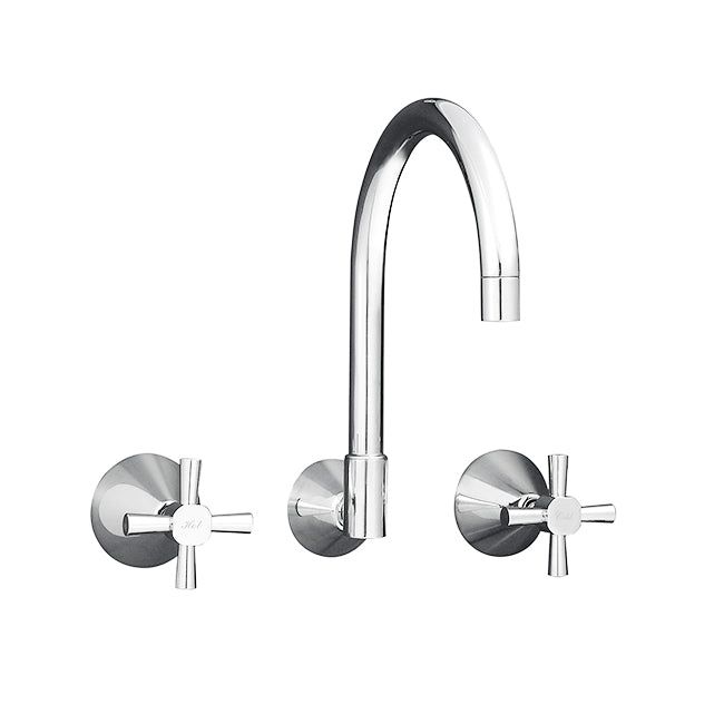 Kirra gooseneck wall sink set