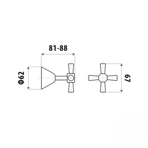 Kirra Profile Wall Top Assemblies pair specifications