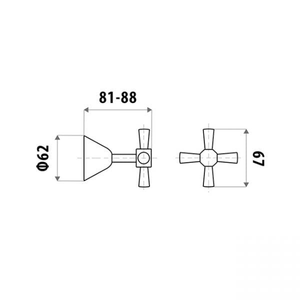 Kirra Profile Wall Top Assemblies pair specifications