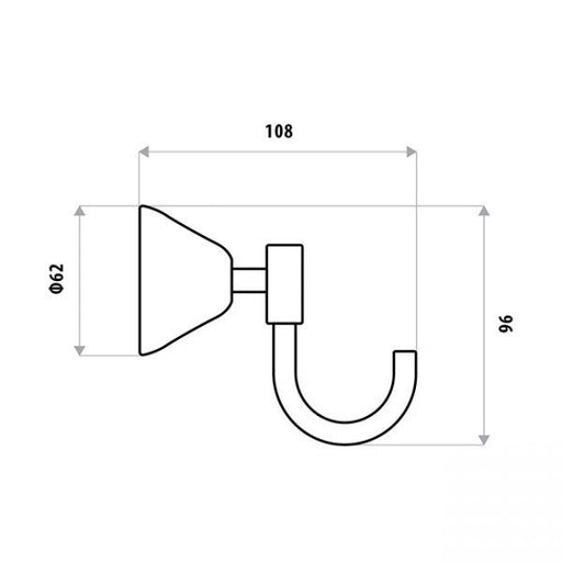 Kirra Single Robe Holder specifications