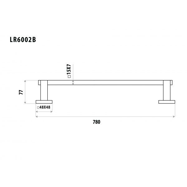 Lauren Project Single Towel Rail specifications