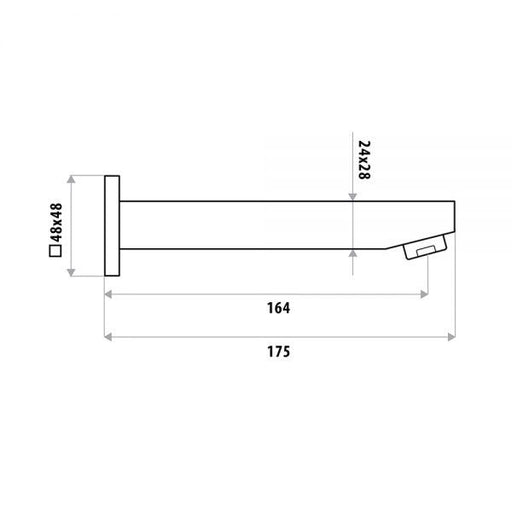 Lauren Square Bath Outlet specifications