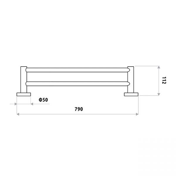 Loui Double Towel Rail specifications