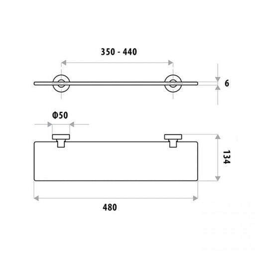 Loui Glass Shelf specifications