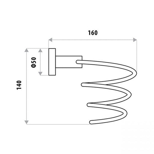 Loui Hair Dryer Holder specifications