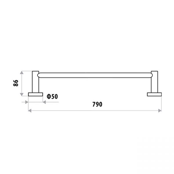 Loui Single Towel Rail specifications