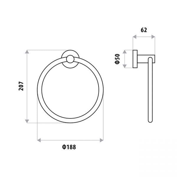 Loui Towel Ring specifications