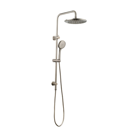 Loui Twin Shower With Rail Brushed Nickel