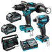 Makita 2 Piece BRUSHLESS Combo Kit - HP001GZ, TD001GZ, 2x BL4040, DC40RA & TOTE BAG (832319-7)