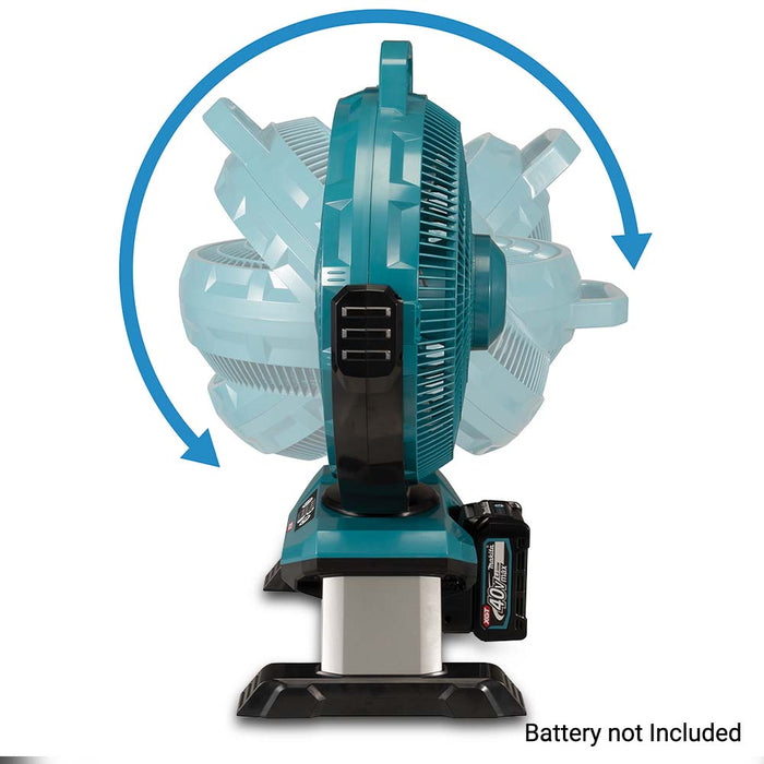 Makita CF002GZ 40V Max 330mm Jobsite Fan - Tool Only tilt