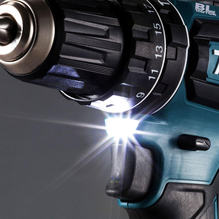 DHP485Z - 18V BRUSHLESS Hammer Driver Drill - Tool Only led light