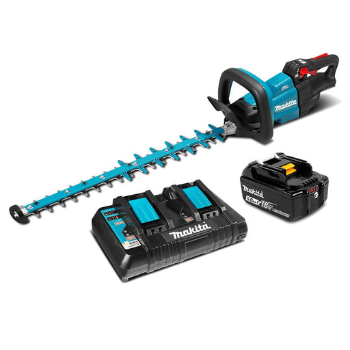 DUH602PT - 18V BRUSHLESS 600mm Hedge Trimmer Kit - Includes 5.0Ah Battery & Dual Port Rapid Charger