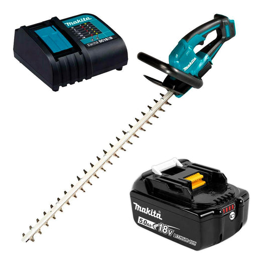 DUH606ST - 18V BRUSHLESS 600mm Hedge Trimmer Kit - Includes 5.0Ah Battery & Rapid Charger