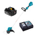 DUR189RM - 18V BRUSHLESS Curved Shaft Line Trimmer - Includes 1 x 4Ah Batteries & Rapid Charger