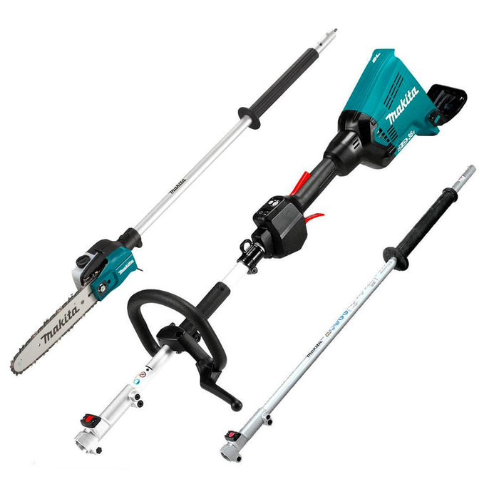 DUX60ZPS - 18Vx2 BRUSHLESS Multi-Function Powerhead - Tool Only, (LE400MP) Extension Pole & (EY403MP) Pole Saw Attachment