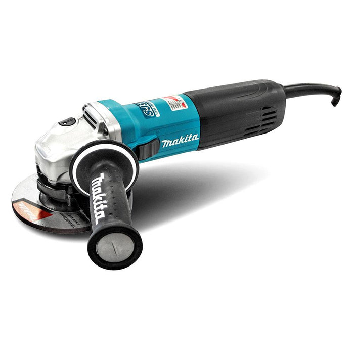 Makita GA5040CN01 125mm (5") Angle Grinder, 1400W, Constant Speed Control, soft start, current limiter, anti-restart, variable speed, SJSII, anti-vibration handle