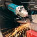 Makita GA5090X01 125mm (5") Angle Grinder, 1900W, Active Feedback sensing Technology (AFT), Anti-Restart Protection, Soft Start, SJSII, Anti-Vibration Handle, Variable Speed Dial demo