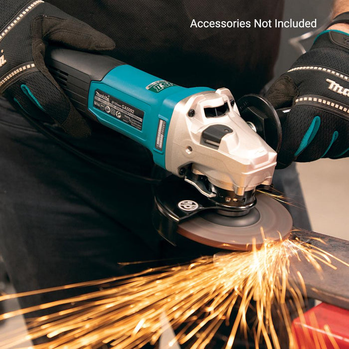 Makita GA5092X01 125mm (5") Angle Grinder, 1900W, Active Feedback sensing Technology (AFT), Anti-Restart Protection, Soft Start, SJSII, Anti-Vibration Handle demo