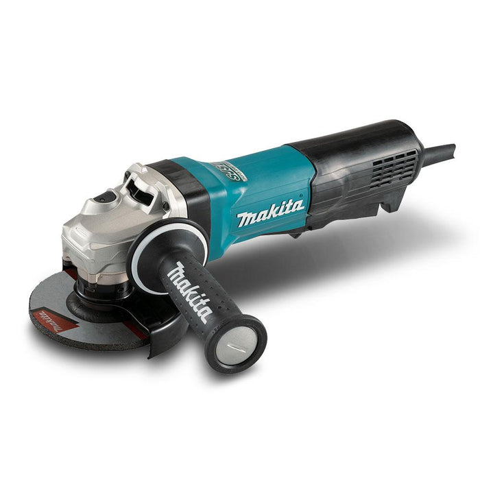 Makita GA5094 125mm (5") Angle Grinder, 1900W, Active Feedback sensing Technology (AFT), Anti-Restart Protection, Soft Start, SJSII, Anti-Vibration Handle, Mechanical Brake