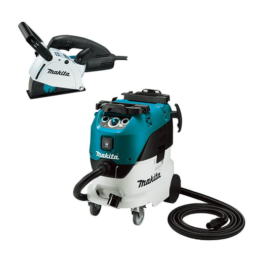 Makita SG1251J-VC42MX2 125mm (5") Wall Chaser (SG1251J) & 42L Wet/Dry M-Class Vacuum (VC4210MX2) Combo