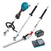 Makita 40V Max BRUSHLESS Multi-Function Powerhead, (LE400MP) Extension Pole & (EN401MP) Hedge Trimmer Attachment Kit - Includes 5.0Ah Battery & Single Port Rapid Charger (BONUS EM403MP)