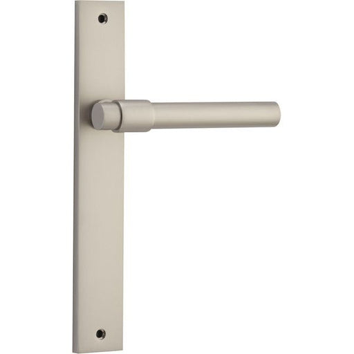 Rectangle Helenski Lever Iver Satin Nickel