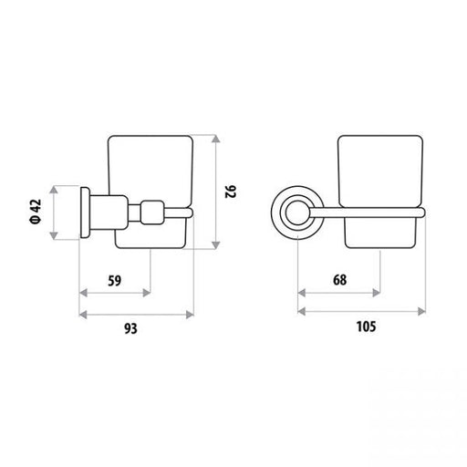 Renovator Toothbrush & Tumbler Holder specifications