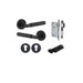 Round Brunswick Lever Iver Matt Black Entrance Kit Thumb